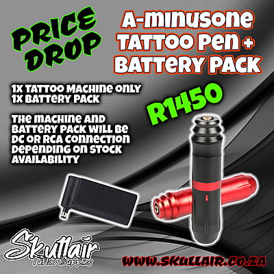 A-minusone Tattoo Pen + Battery Combo