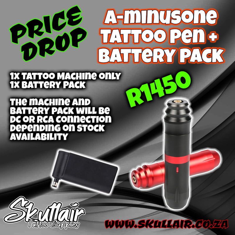 A-minusone Tattoo Pen + Battery Combo