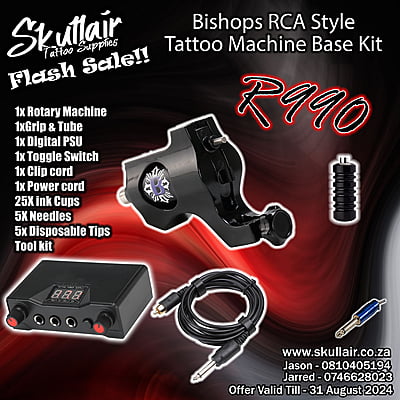 Bishops Style rotary tattoo base kit