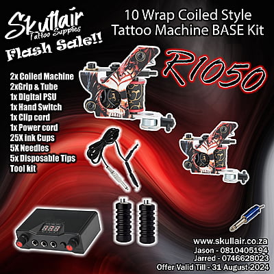 10 wrap coiled Dual  Machine Base Kit