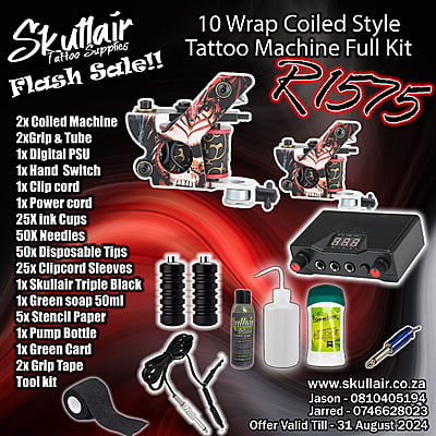 10 wrap coiled Dual  Machine Full Kit