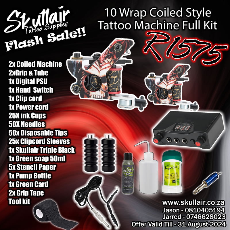 10 wrap coiled Dual  Machine Full Kit