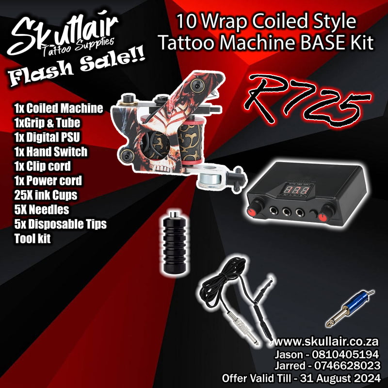 10 wrap coiled single  Machine Base Kit