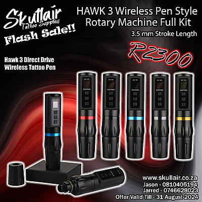 Rotary Hawk 3 Wireless Pen with built in battery 3.5mm Stroke Length