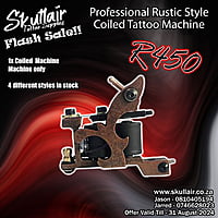 Premium Coiled Tattoo Machine Iron Chassis (10 Wrap Pro) Rustic