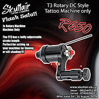 T3 adjustable stroke length rotary tattoo machine (DC)