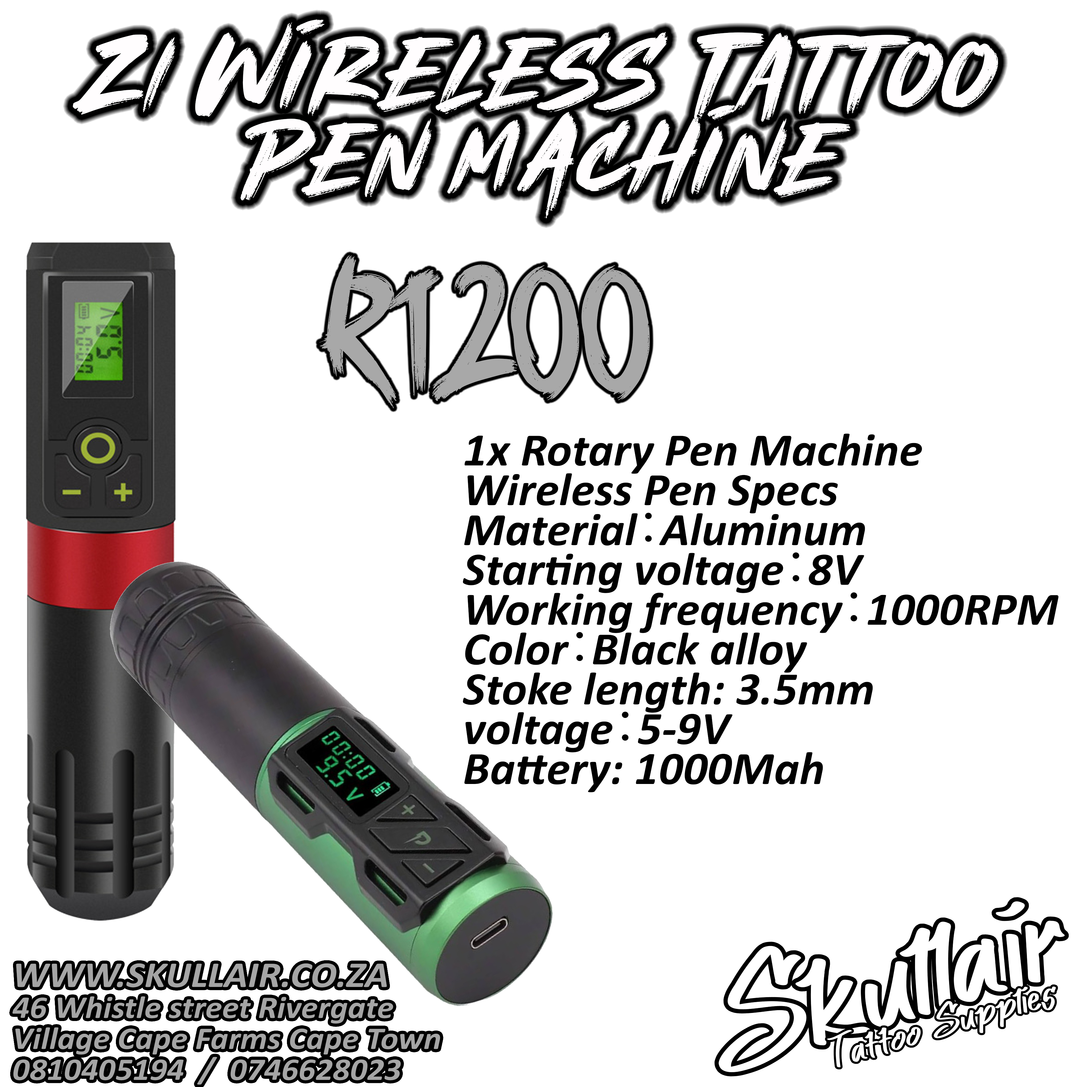 Z1 Wireless Tattoo Machine